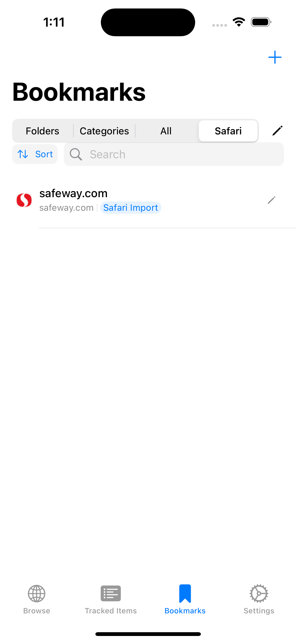 Safari Integration Screenshot